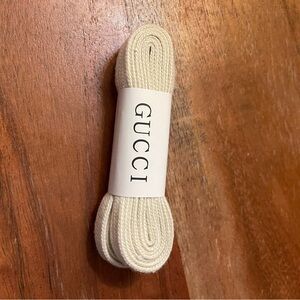 Gucci ivory/beige shoe laces